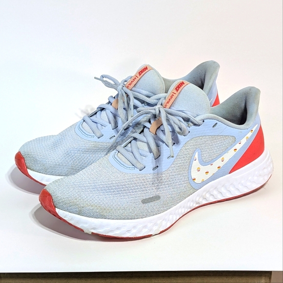 Nike Revolution 5 Womens Size 10.5 CW5630-400 Blue White Sneakers Shoes - Picture 1 of 6